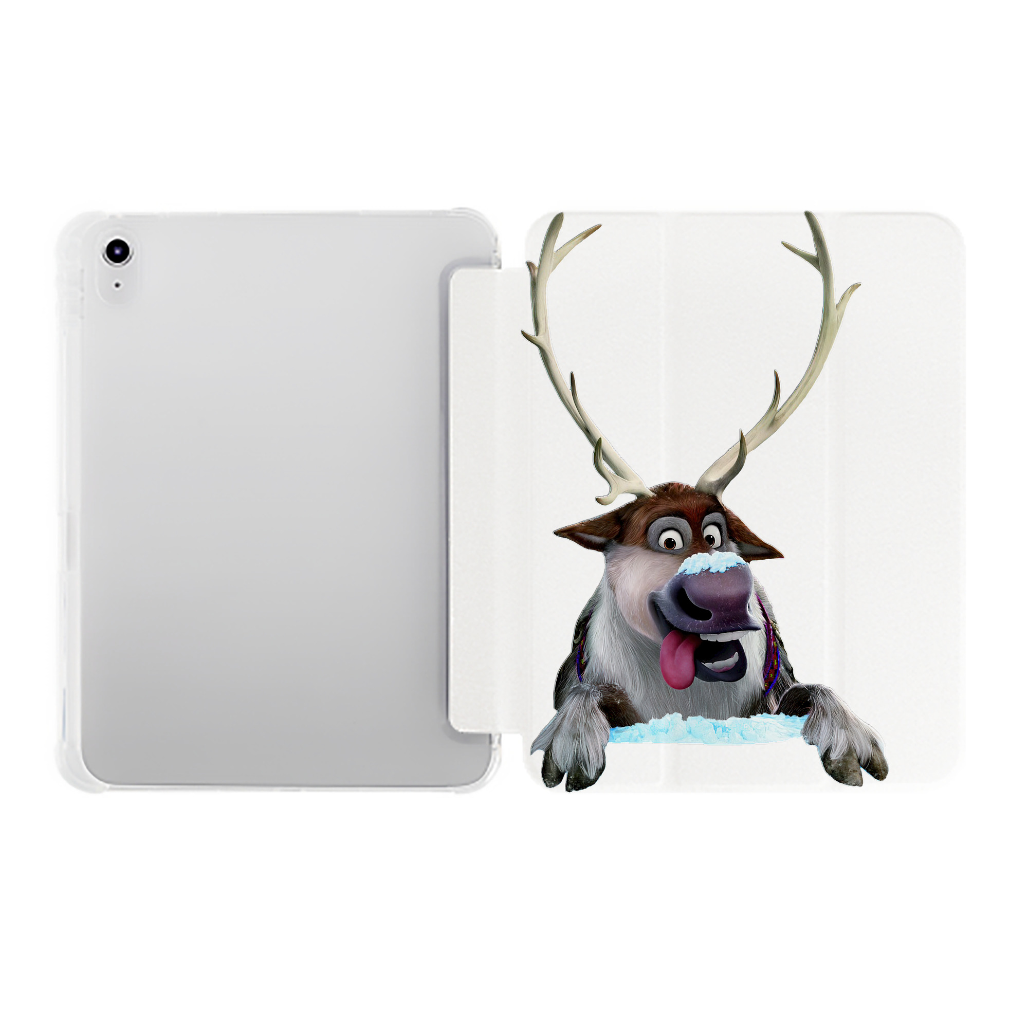 （画像用） アナと雪の女王 アンナ エルサ Frozen Anna Elsa IPad ケース ペン収納付き 三つ折りスタンド PUレザー×シリコン 対応機種9.5/10.5/10.9インチ